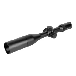 Прицел оптический BRITE WA8X 2-16X50 SF IR - вид сбоку с установленной на объектив блендой