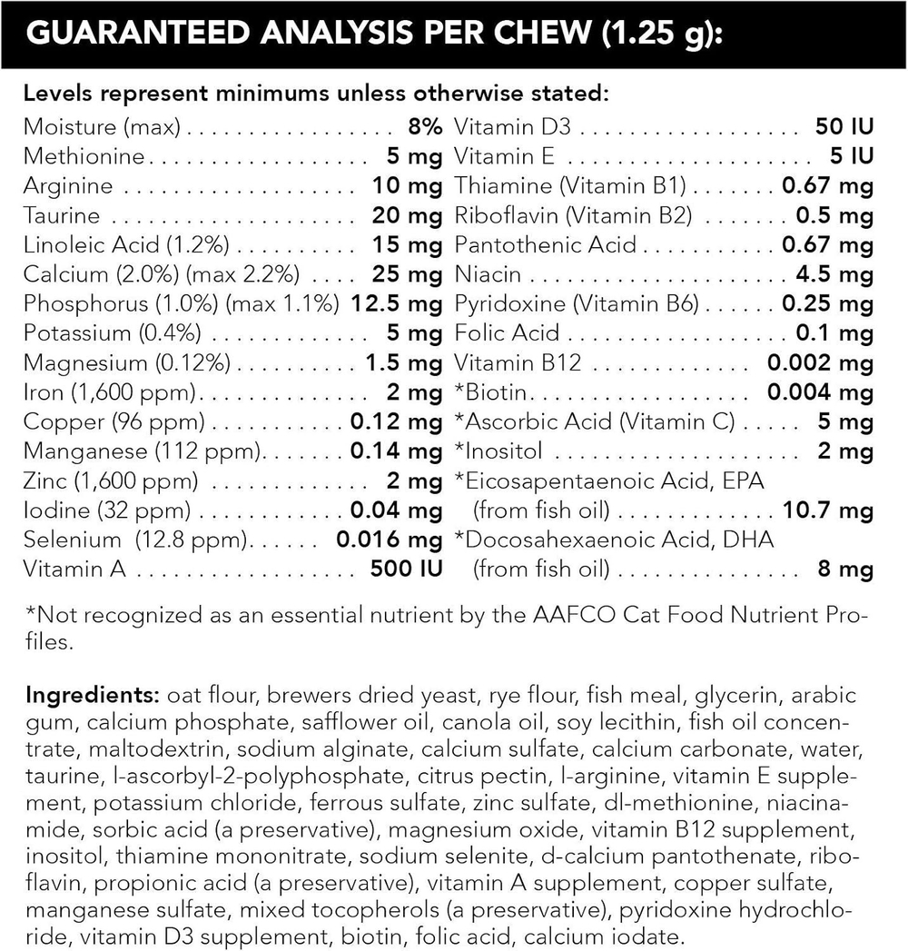 Vetri-Science Nu-Cat Multivitamin витамины в лакомстве 30 шт