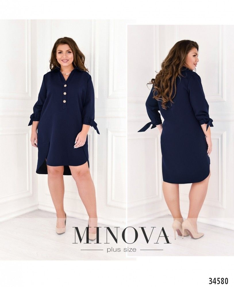 Платье 3127Б-синий Minova Платье 3127Б-синий Minova