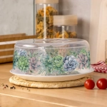 Крышка для свч 25см «Botanica» с декором
