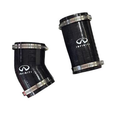 Силиконовые патрубки воздушного Infiniti FX35 S50 2003-2008 чёрные