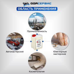 Моющий концентрат для ультразвуковой ванны InjCleaner PRO 10л ОДА Сервис ODA-26507