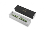 Перьевая ручка Parker Vector XL Green CT, цвет чернил blue, перо: F, в подарочной упаковке.