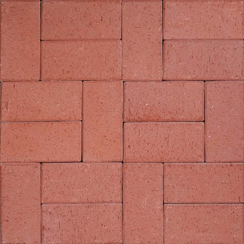 Клинкерная тротуарная плитка UX3316 Red, 200x100x16 мм