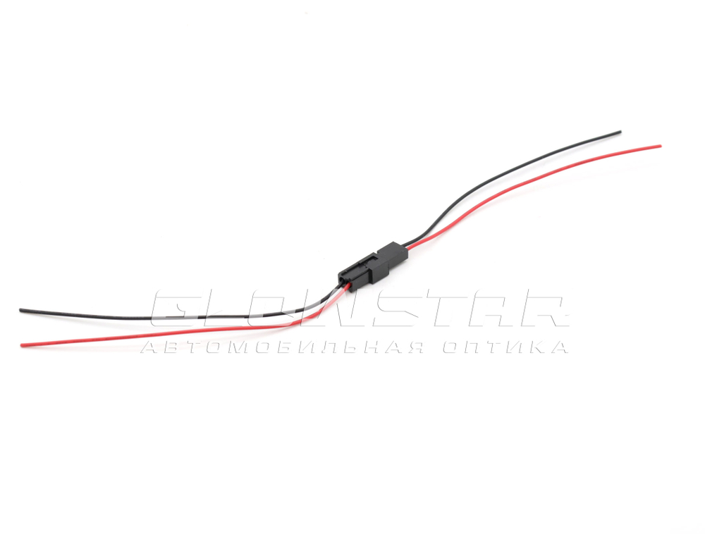 Провод питания шторки линзы 2 pin, 15см (папа+мама)