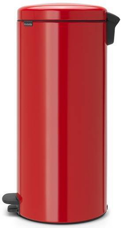 Ведро Brabantia NewIcon 30л пламенно-красное сбоку