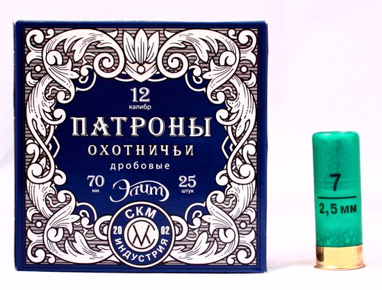 Патрон "СКМ-Индустрия" Элит 12/70 №7 БК 32 гр.