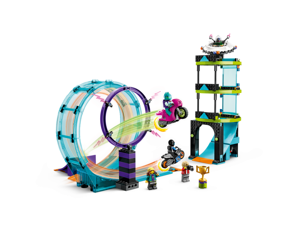 Конструктор Лего Сити Главное каскадерское испытание | LEGO City Ultimate Stunt Riders Challenge 60361 385 деталей (7+)