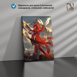 Картина Genshin Impact "Ху Тао" 50х70 см
