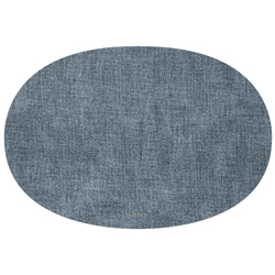 Салфетка подстановочная овальная двухсторонняя fabric, синяя