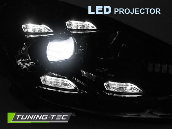 Фары передние DRL BLACK для PORSCHE CAYENNE 10-15
