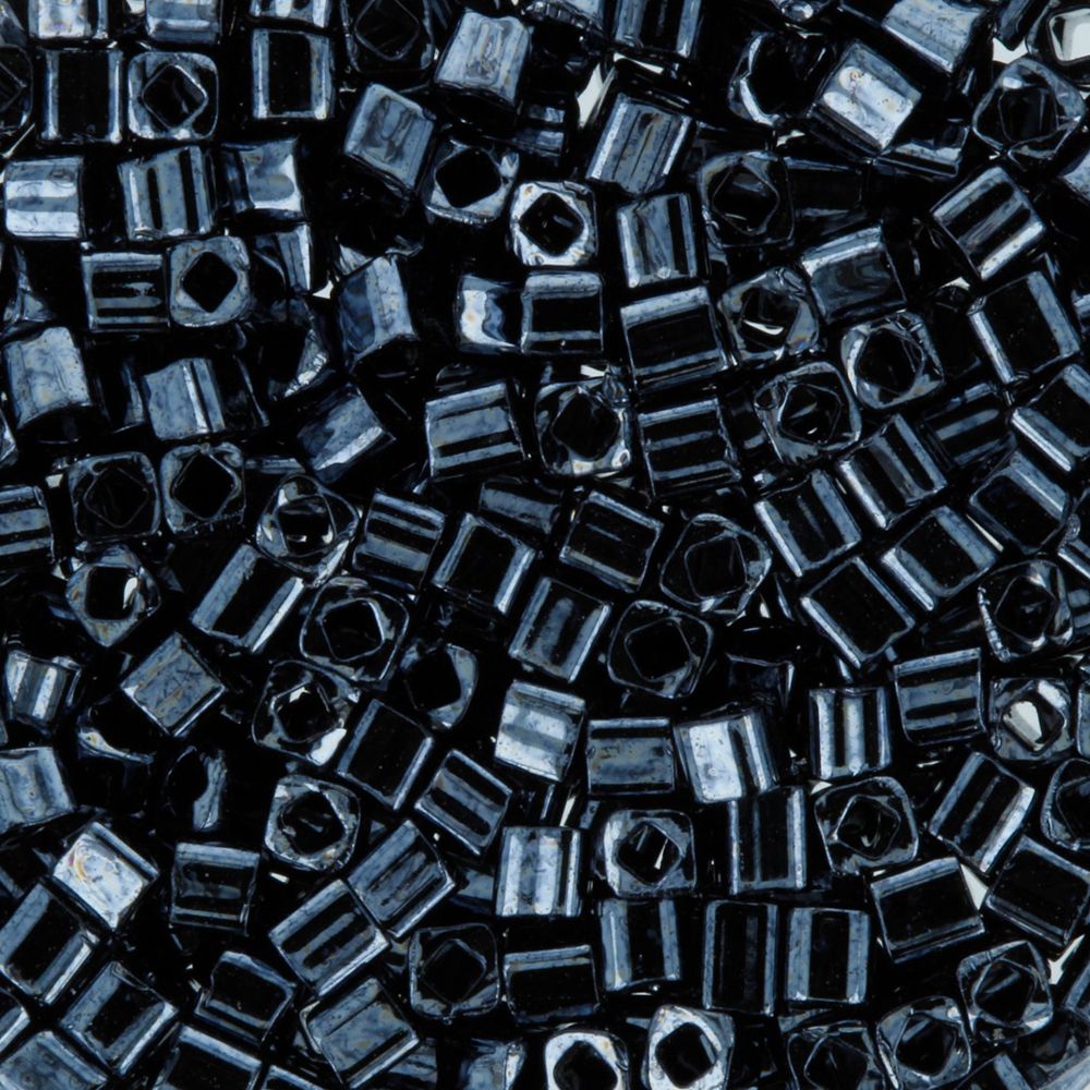 Бисер Toho Cube 2 (1.5 мм), 25 г (5х5 г), 0081 т.серый Бисер Toho Cube 2 (1.5 мм), 25 г (5х5 г), 0081 т.серый