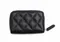 Кошелек для карт и монет для женщин Chanel на молнии черный