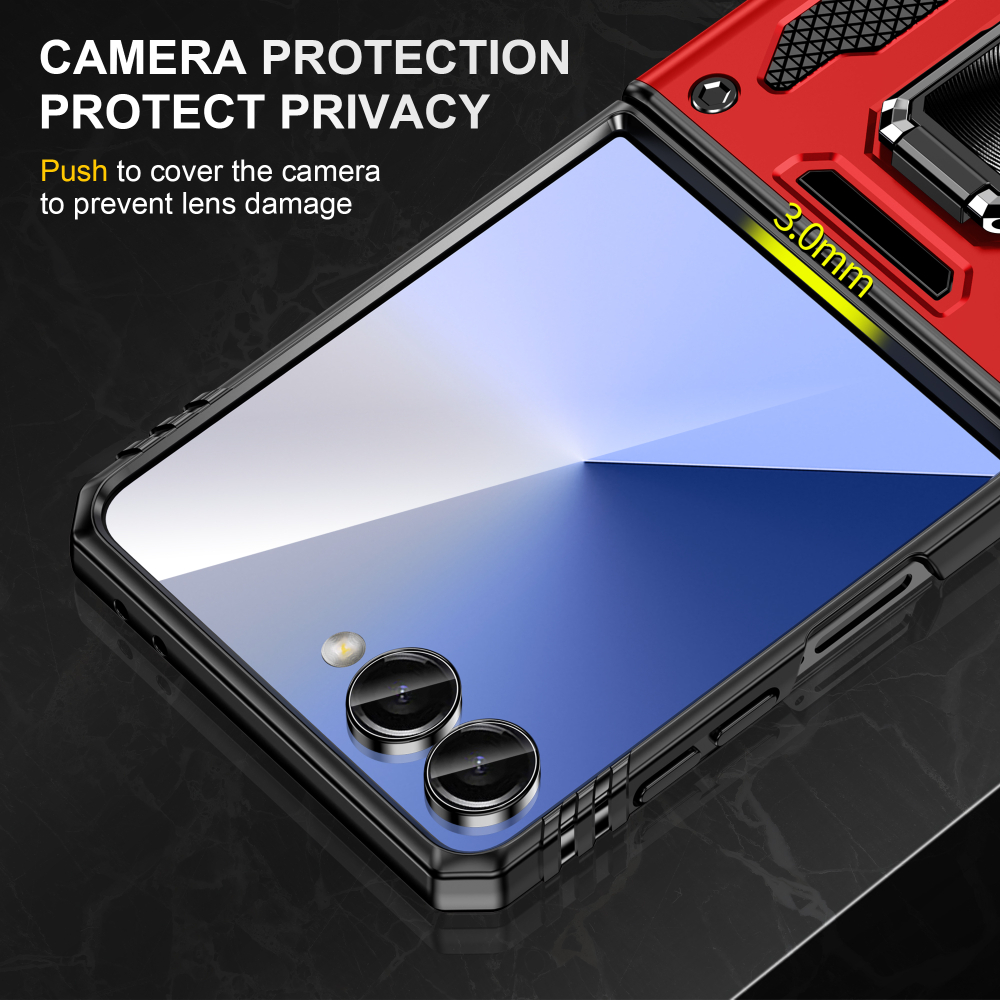 Чехол Safe Case с кольцом и защитой камеры для Samsung Galaxy Z Flip 7