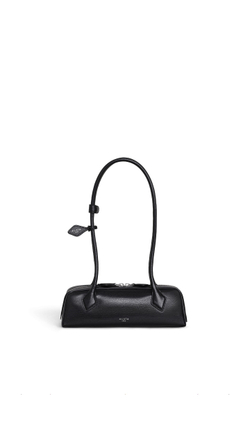 ALAÏA МАЛЕНЬКАЯ КОЖАНАЯ СУМКА LE TECKEL, ЧЕРНЫЙ