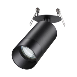 370873 SPOT NT22 506 черный Светильник встраиваемый IP20 GU10 9W 220V SLIM