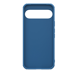 Усиленный двухкомпонентный чехол синего цвета от Nillkin для Google Pixel 9 Pro XL, серия Super Frosted Shield Pro