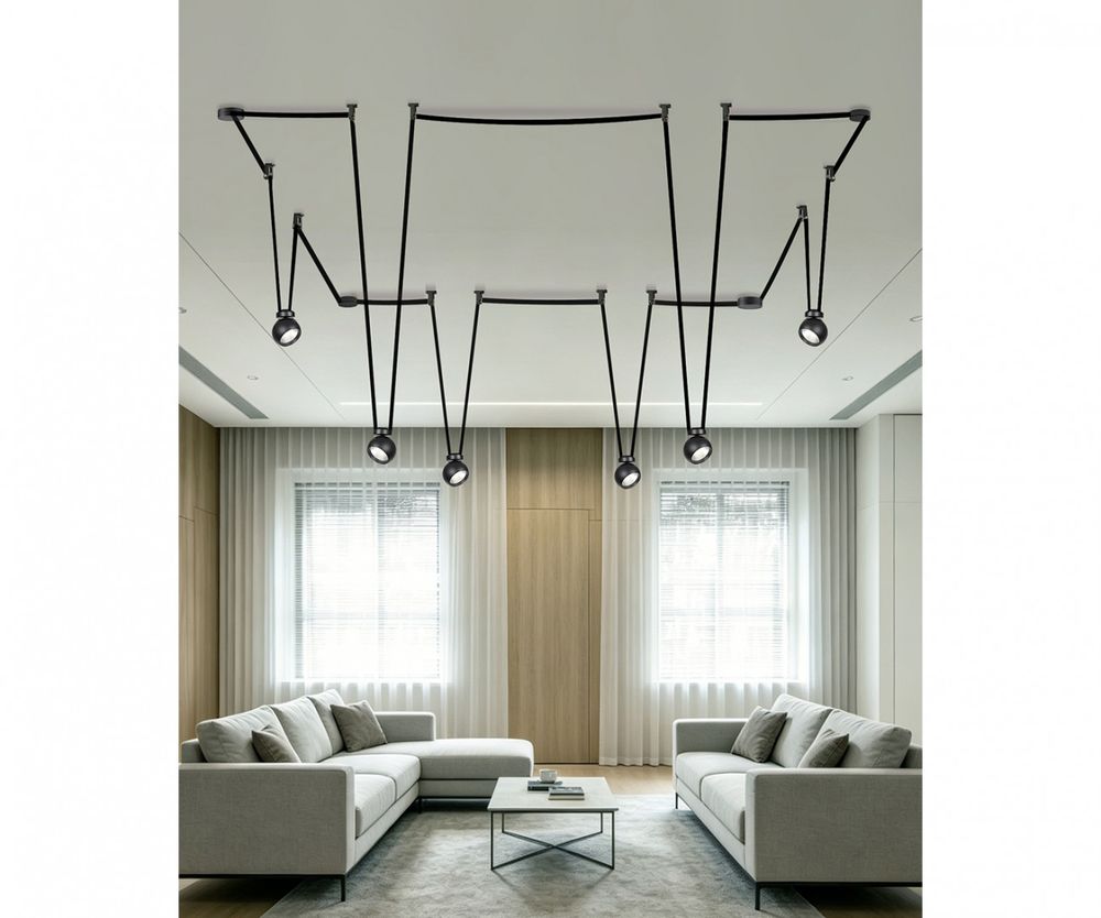 6427K,19 Комплект ременной трековой системы Сатори черный Led 6*9W (4000K). ТМ Kink Light 6427K,19 Комплект ременной трековой системы Сатори черный Led 6*9W (4000K). ТМ Kink Light
