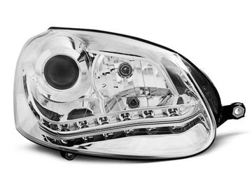 Передние фары VW Golf 5 daylight D2S chrome