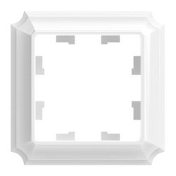 ATLASDESIGN ANTIQUE 1-постовая РАМКА, БЕЛЫЙ