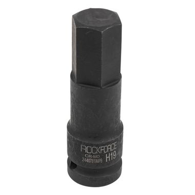 Головка-бита 6-гранная ударная 19мм,1/2'' RockForce RF-24407819MPB