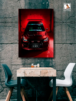 Картина "Mitsubishi Lancer Evolution", на стену 50х70см 1шт.