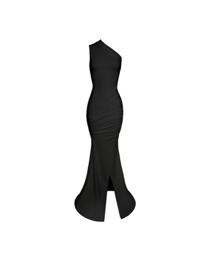 black shell dress