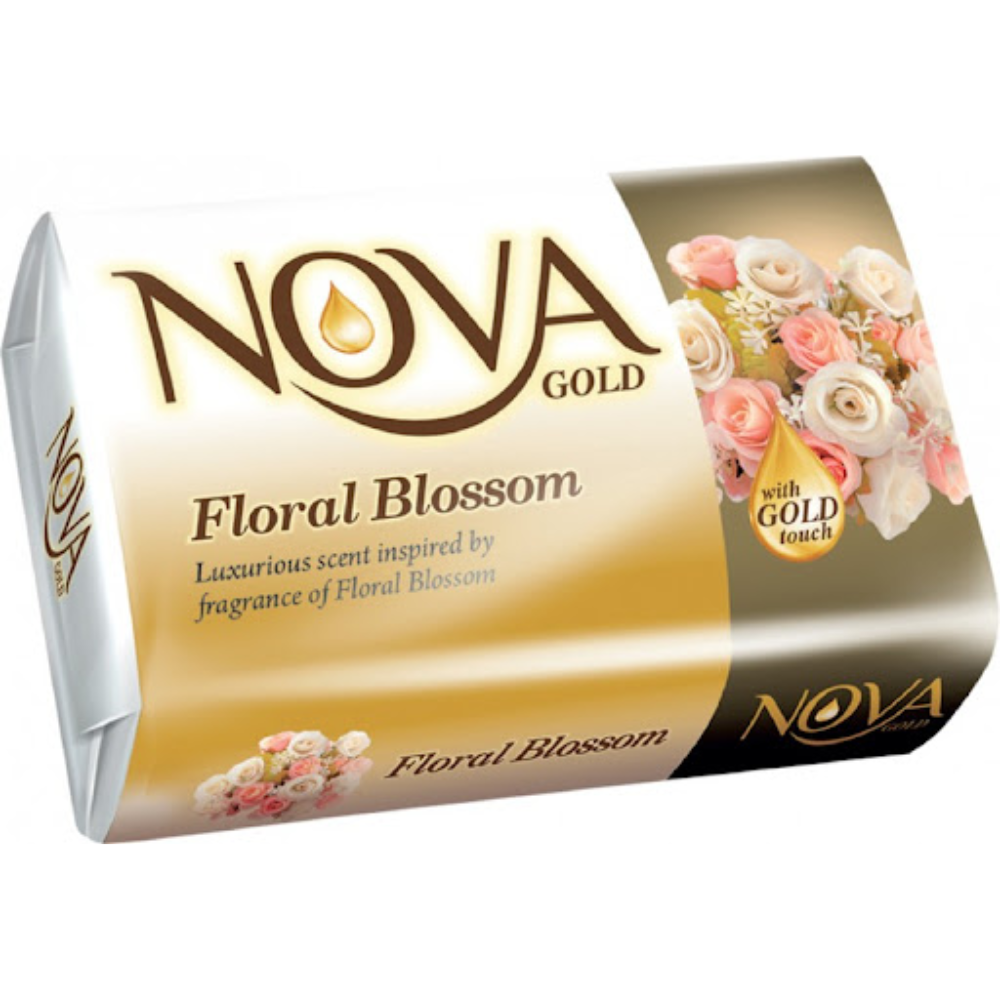 Мыло туалетное Nova Gold Цветочный 100 гр
