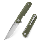 Нож туристический Bestechman Dundee сталь D2, рукоять G10 зеленая
