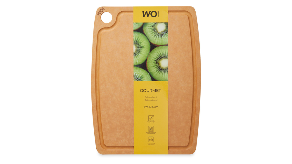 Доска разделочная 37x27.5см Wo Home Gourmet бежевая