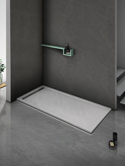 Душевой поддон из искусственного камня WeltWasser WW TRS 10080 STONE-WT 100x80 10000004371 Белый