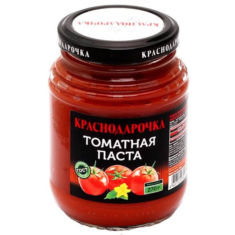 Томатная паста Краснодарочка 25% ст/б 270г