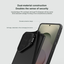Чехол с MagSafe на Samsung Galaxy S26 Ultra, серия CamShield Prop Magnetic (версия с прозрачной крышкой объектива) от Nillkin