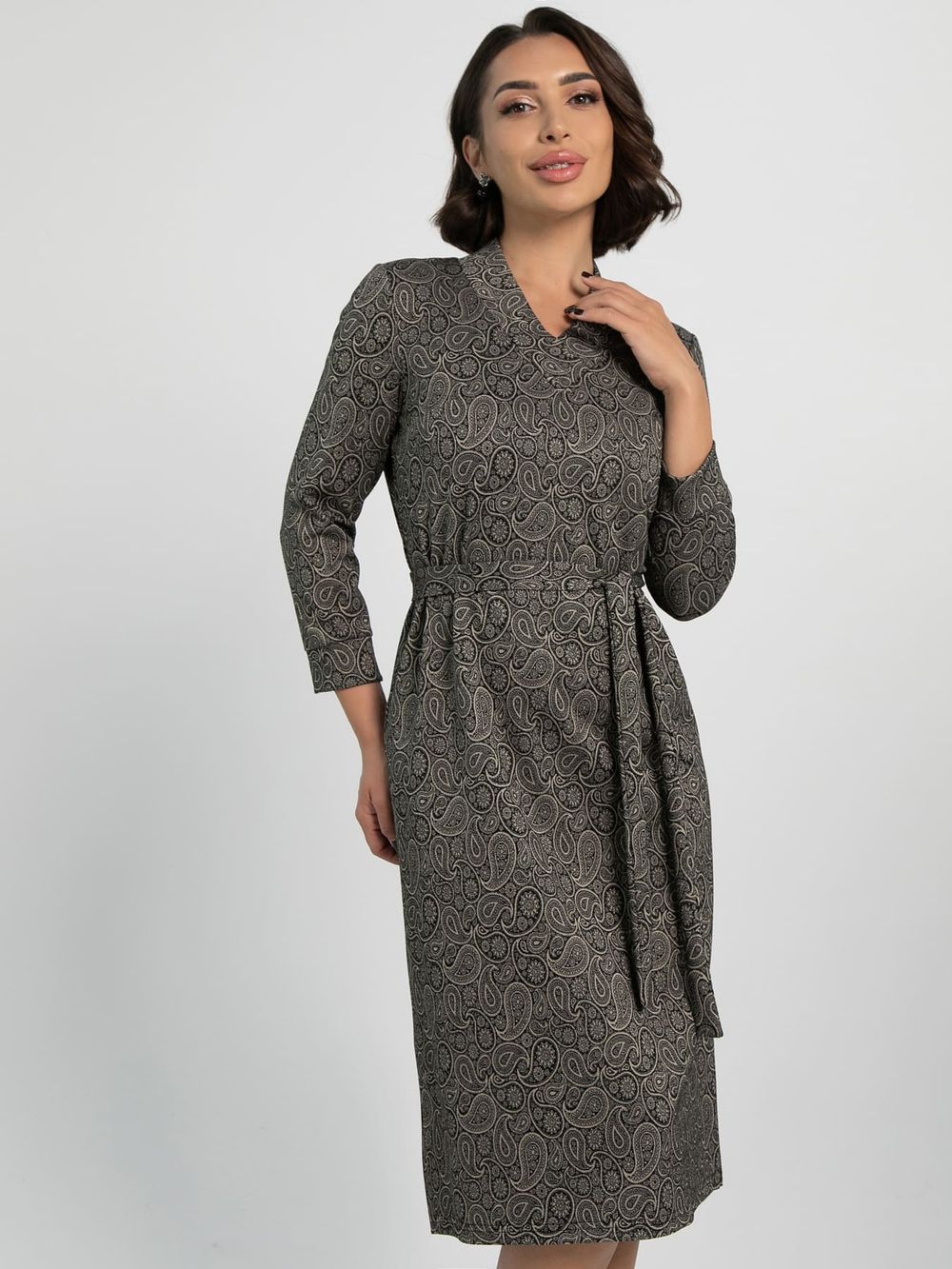Платье Лаконичный стиль (темный орех) П16034-19М LT Collection