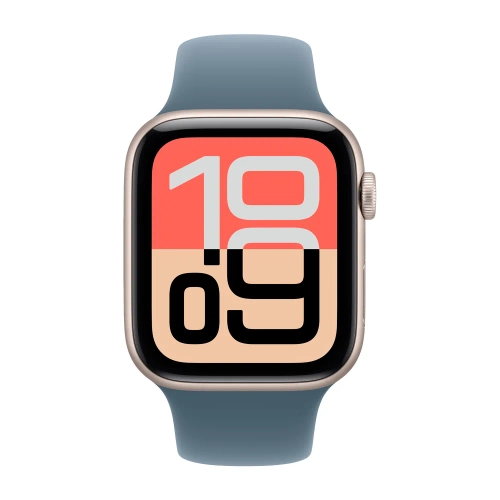 Умные часы Apple Watch SE 3 (2025) GPS, 44mm, Starlight Aluminium Case with Anchor Blue Sport Band, S/M