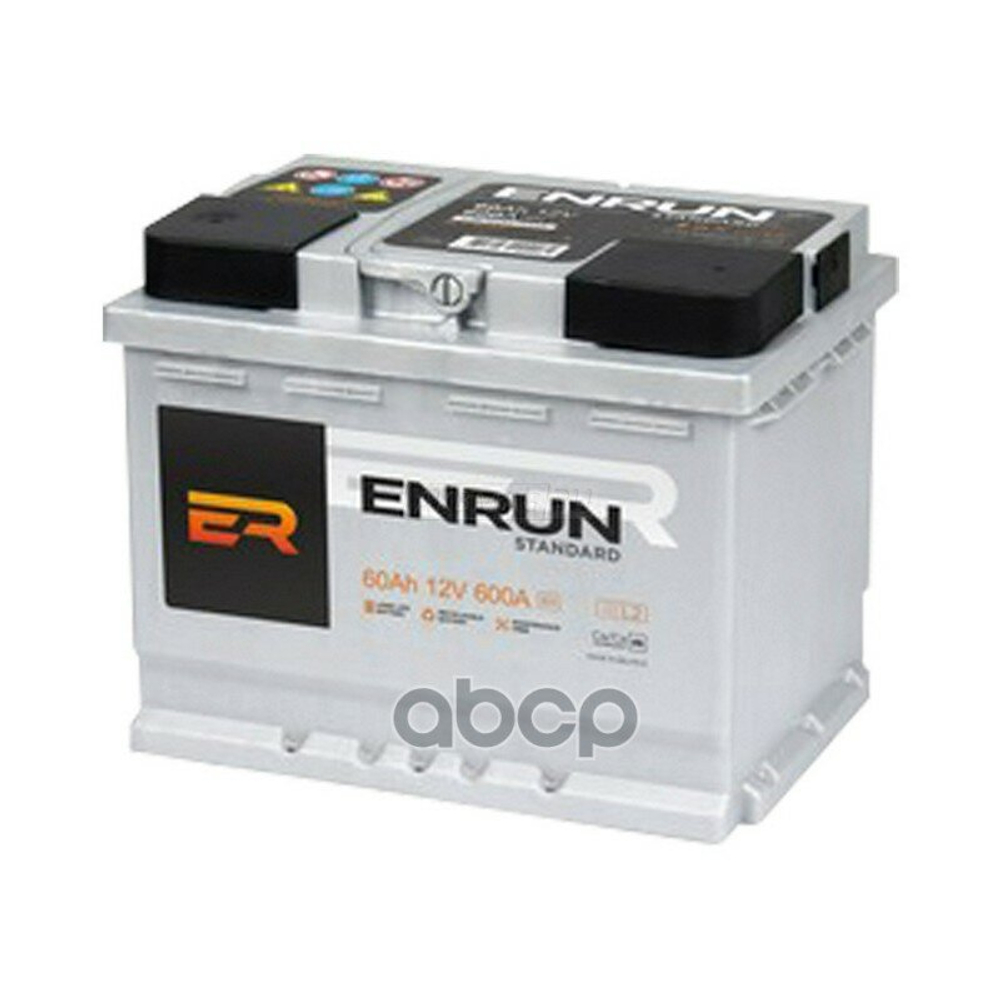 Аккумулятор ENRUN Standart 60 А/ч обратный R+ 242x175x190 L2 EN 600 А