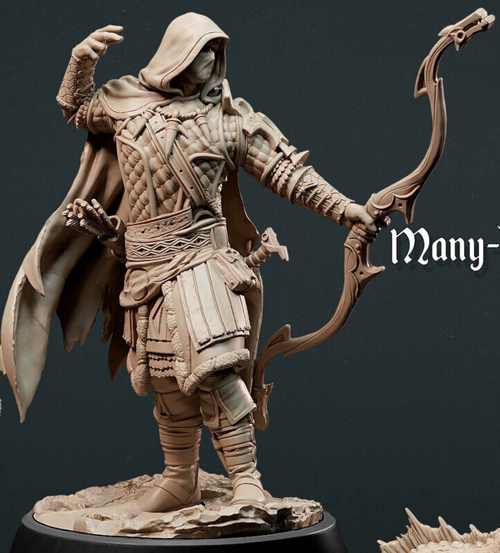Человек Рейджер Охотник Следопыт миниатюра для dnd, днд, pathfinder, фентези, Настольная игра, НРИ, Варгейм, РПГ