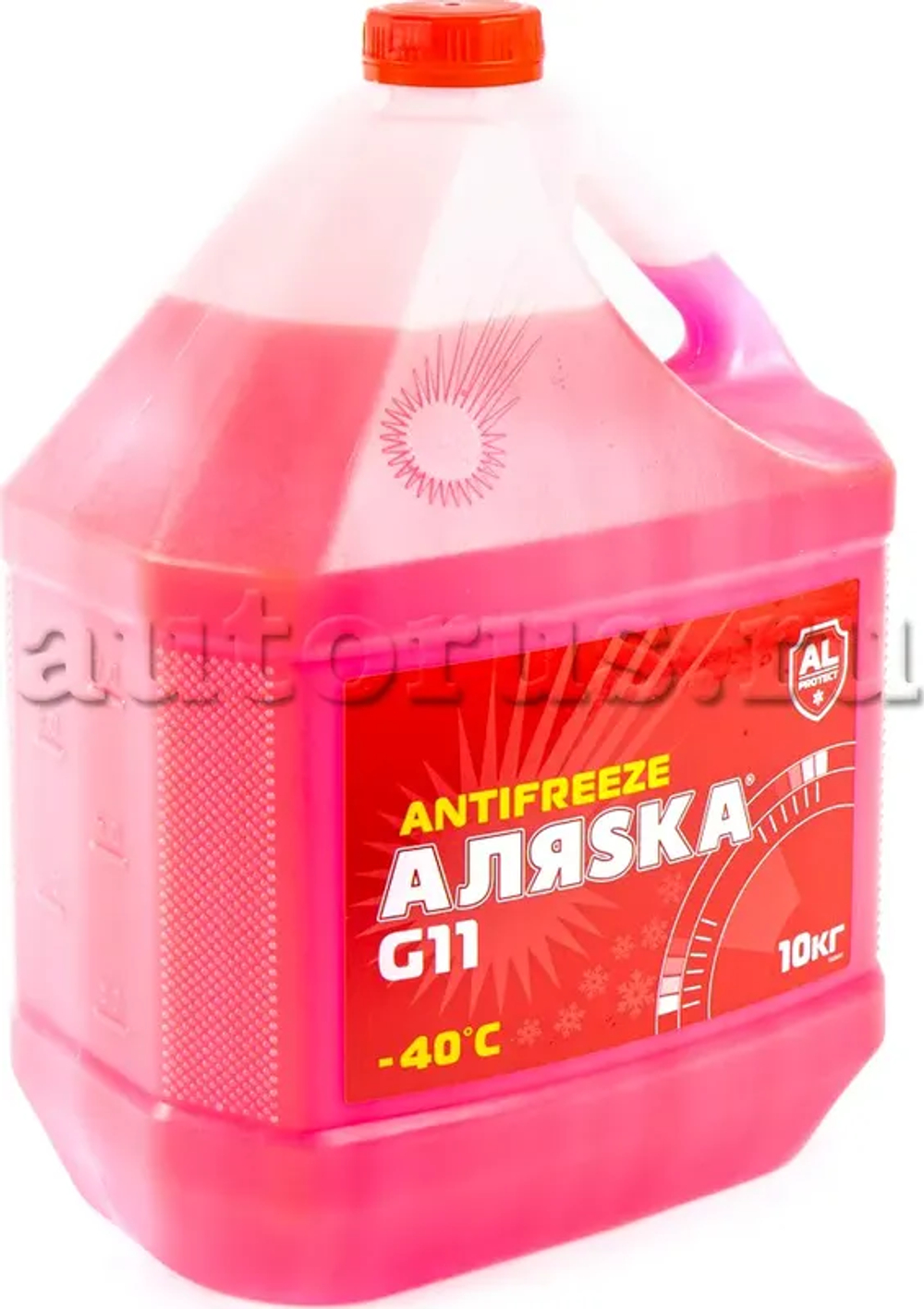 Антифриз Аляска Antifreeze G11 готовый -40C красный 10 л 5528