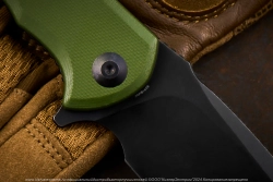 Нож Civivi Praxis C803F сталь 9Cr18MoV BlackWwash рукоять OD Green G10