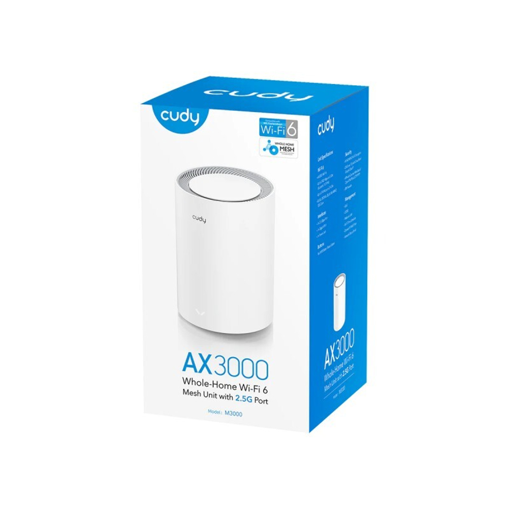 Cudy M3000 Wi-Fi 6 Mesh-система AX3000 1-Pack