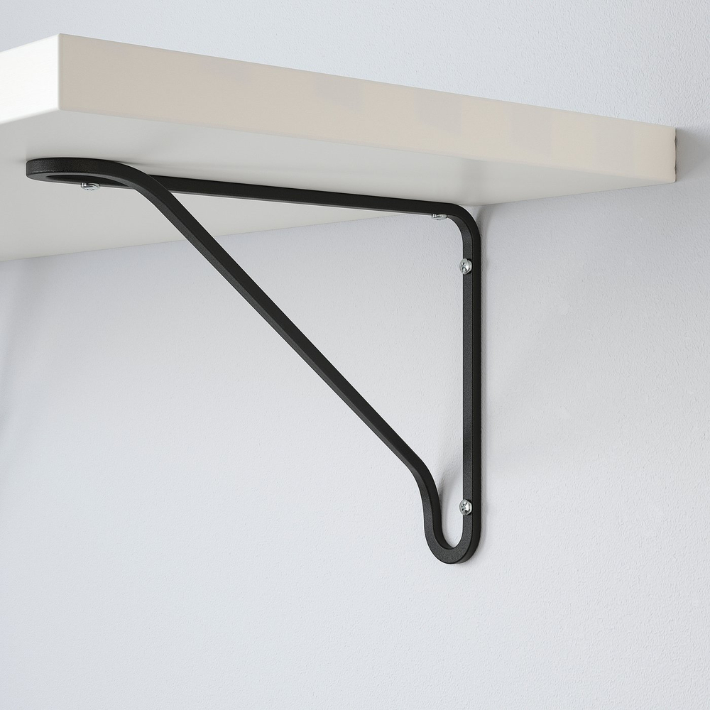 IKEA FÖRLÄGGARE  (ИКЕА ФЁРЛЭГГАРЕ)  -  Кронштейн - чёрный 18x25 см