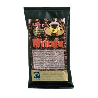 Растворимый африканский кофе средней обжарки Africafe 100 г ( Из Финляндии )