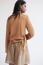 Топ на одно плечо со шнуровкой - H&M