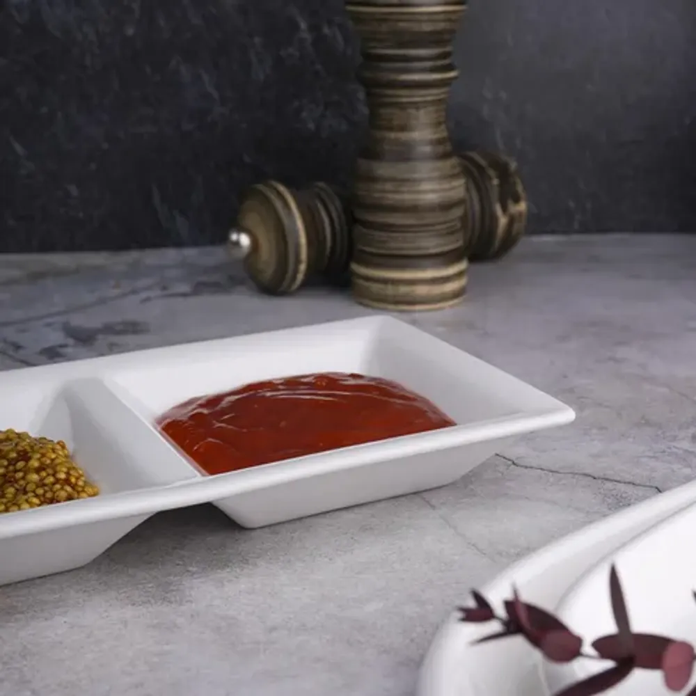 Менажница 30,8*11 см h2,5 см 3 отделения белая фарфор NEW P.L. Proff Cuisine [6]