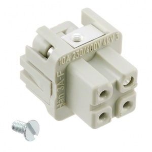 Розетка 09-20-003-2711 Harting Han3A. 3П+З. 10А. 230/400В АС 434622.0017