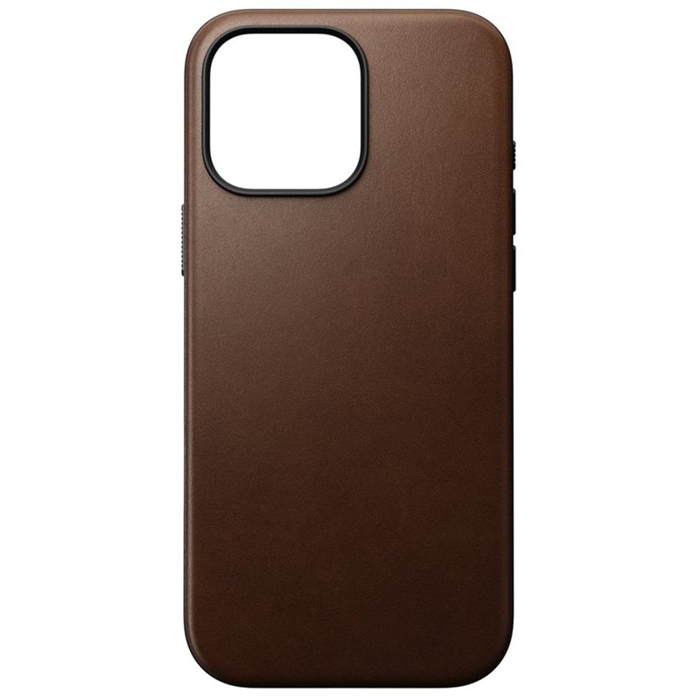 Кожаный чехол Nomad Modern Leather Case с MagSafe для iPhone 16 Pro Max Brown