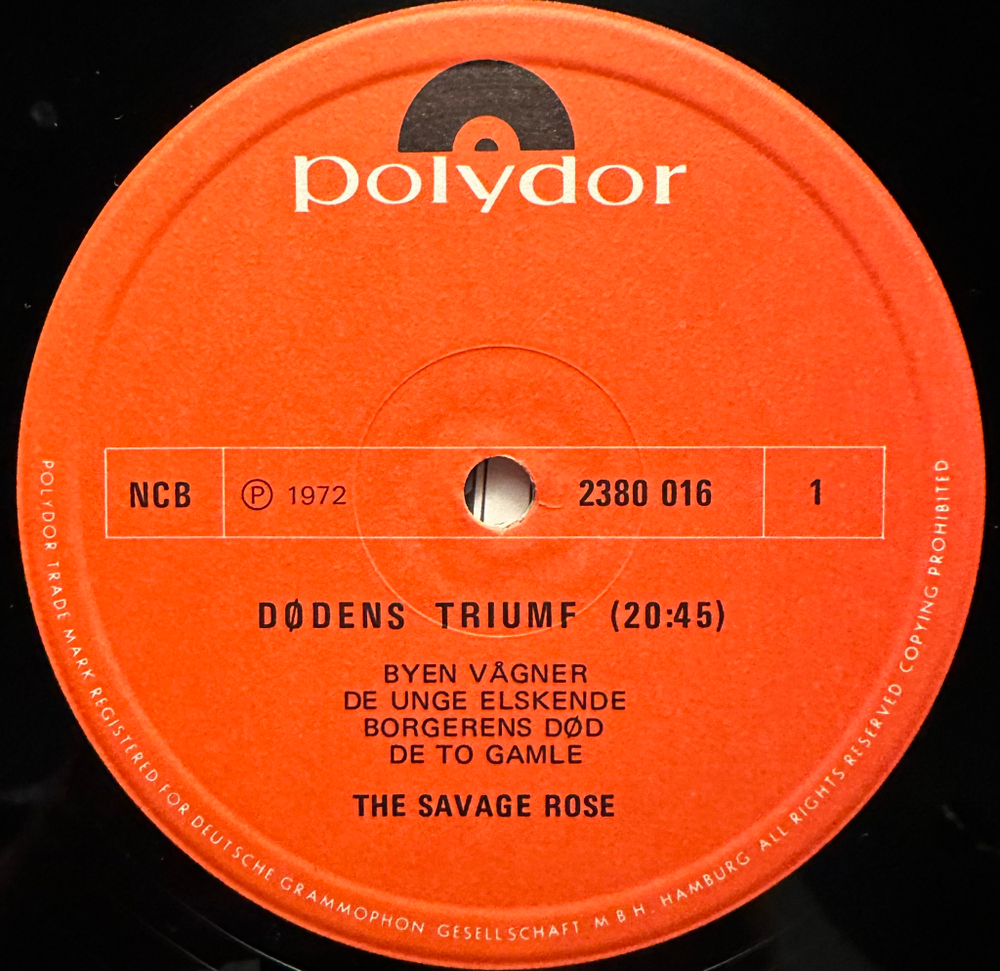 Savage Rose - Dodens Triumf (Скандинавия 1974г.)