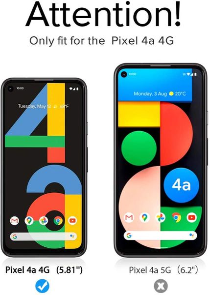 Защитное стекло 5d для Google Pixel 4a (Full Glue полная проклейка, черная рамка)