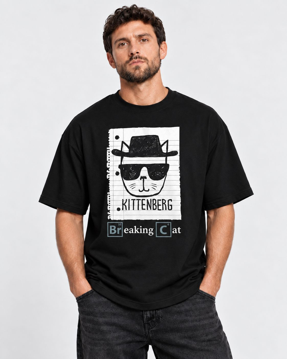 Футболка oversize КИТЕНБЕРГ черная