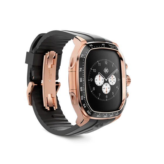 Корпус для Apple Watch CRS46 - Розовое золото/Чёрный